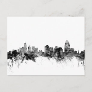 Carte Postale Ligne Skyline Cincinnati Ohio