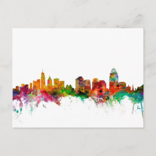 Carte Postale Ligne Skyline Cincinnati Ohio