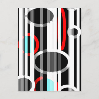 Carte Postale Lignes abstraites et Elipses