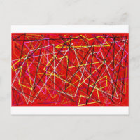 Lignes abstraites rouges