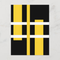 Lignes d'art moderne Abstrait Jaune Blanc Noir