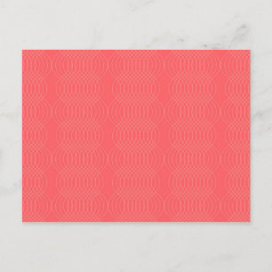 Carte Postale Lignes ondulées élégantes, simples, rouges, modern