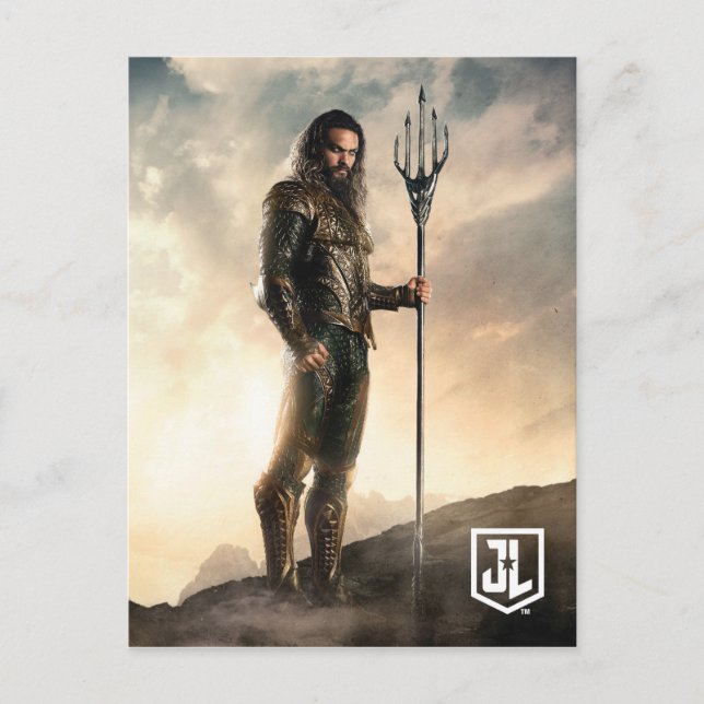 Carte Postale Ligue de Justice | Aquaman Sur Le Champ De Bataill (Devant)