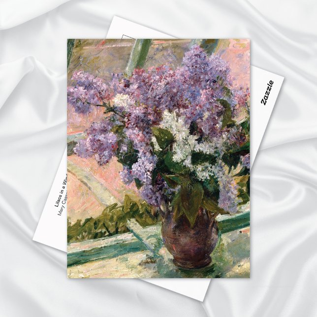 Carte Postale Lilacs dans la fenêtre Mary Cassatt (Créateur téléchargé)