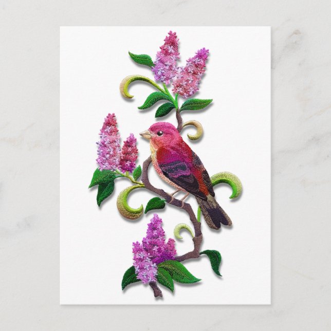Carte Postale lilas (Devant)