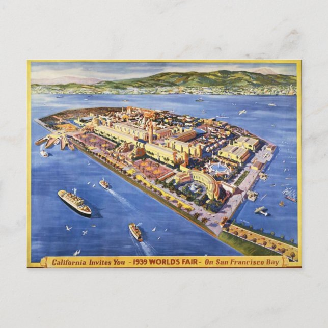 Carte Postale L'île aux trésors de San Francisco (Devant)