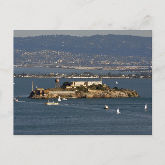 Carte Postale L'île d'Alcatraz dans la baie de San Francisco (Devant)