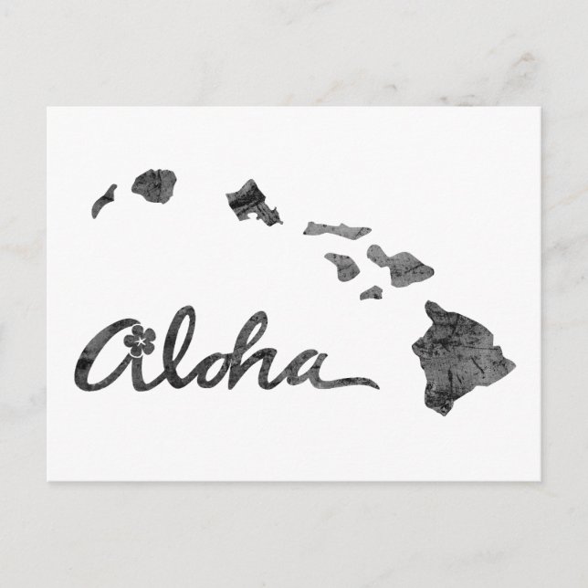 Carte Postale L'île d'Aloha en détresse (Devant)