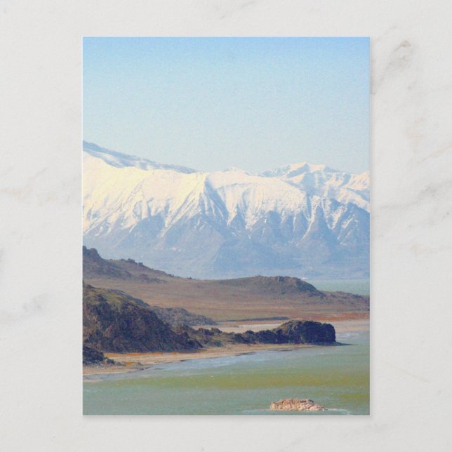 Carte Postale L'île d'Antelope sur le Grand Lac Salt (Devant)