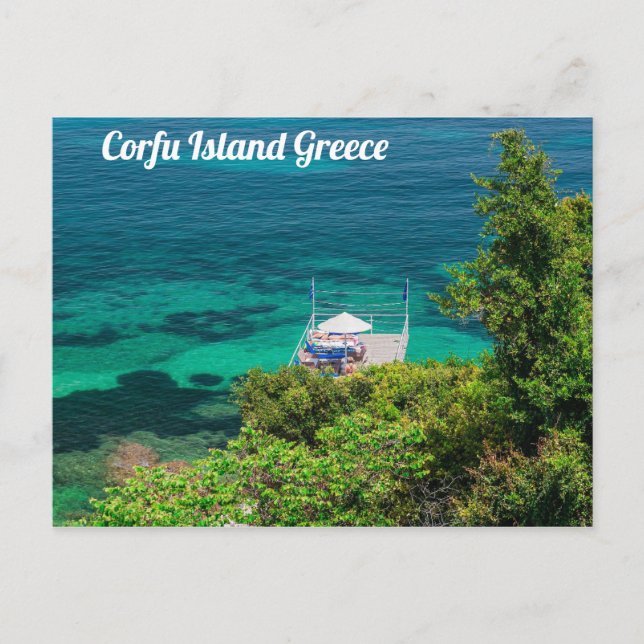 Carte Postale L'île de Corfou Grèce (Devant)