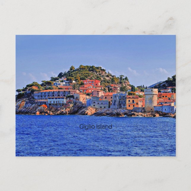 Carte Postale L'île de Giglio, archipel toscan, Italie (Devant)