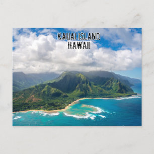 Carte Postale L'île de Kauai sur Hawaii Postcard