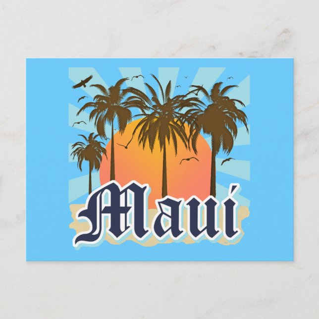 Carte Postale L'île de Maui Hawaii Souvenir (Devant)