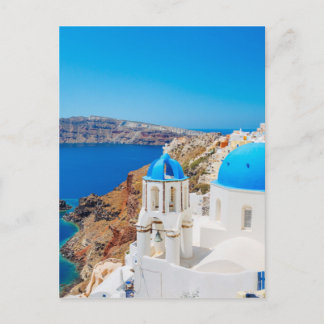 Carte Postale L'île de Santorin - Caldera, Grèce