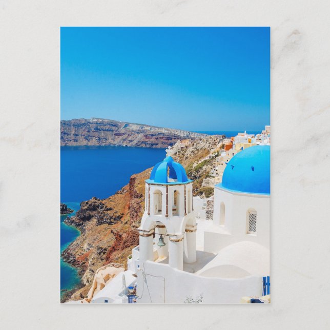 Carte Postale L'île de Santorin - Caldera, Grèce (Devant)
