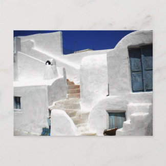 Carte Postale L'île de Thirasia au-dessus de Santorin