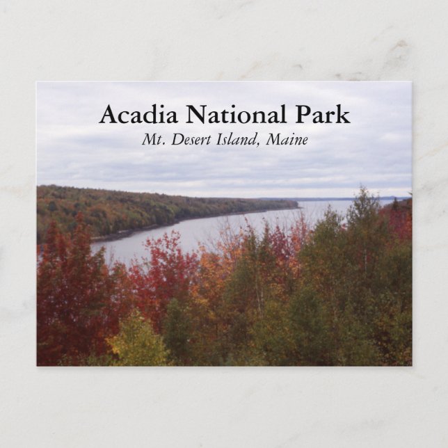 Carte Postale L'île du Mont Desert (Devant)