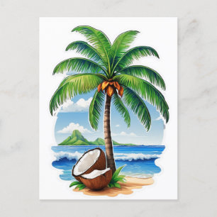 Carte Postale L'île tropicale des Cocotiers
