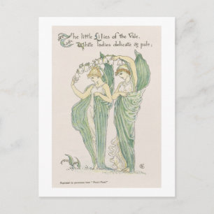 Carte Postale Lilies of the Vale, from Flora's Feast, 1901