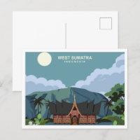 L'illustration du lieu de voyage de West Sumatra I