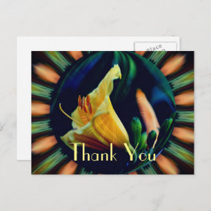 Carte postale Lily Abstrait Merci floral