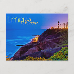 Carte Postale Lima, Pérou, district de Miraflores, S.A.