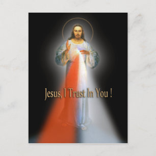 CARTE POSTALE L'IMAGE DIVINE MERCY