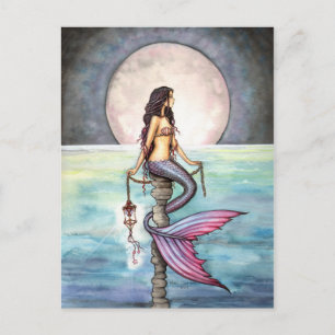 Carte Postale L'Imaginaire de sirène de mer enchantée