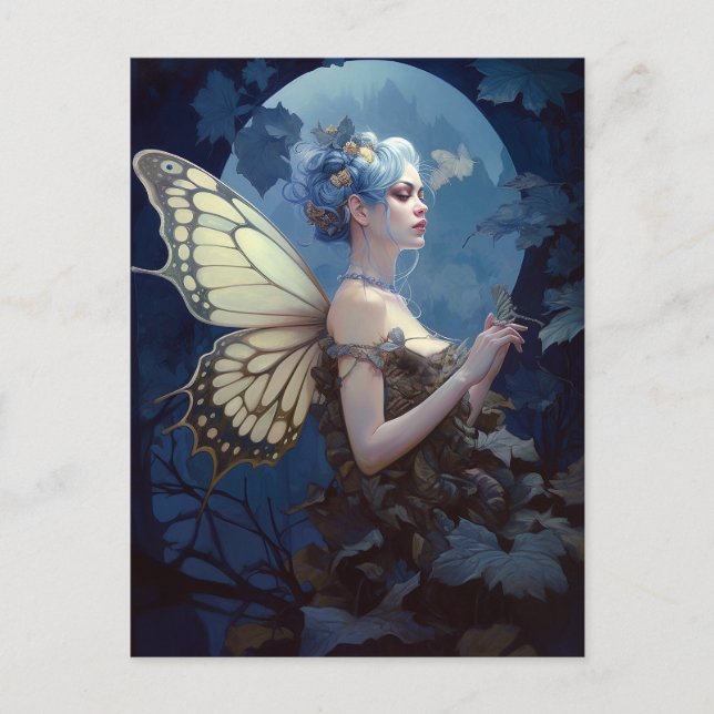 Carte Postale L'Imaginaire Fairy Bois Bleu (Devant)