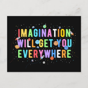 Carte Postale L'imagination vous emmènera partout