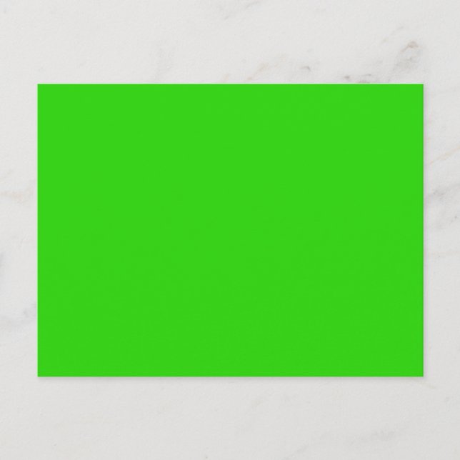 Carte Postale LIME GREEN (couleur fruitée solide) ~ (Devant)
