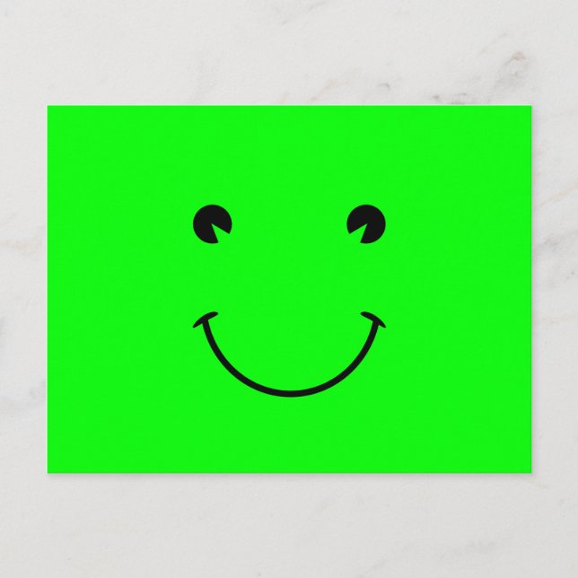 Carte Postale Lime Green Smile (Devant)