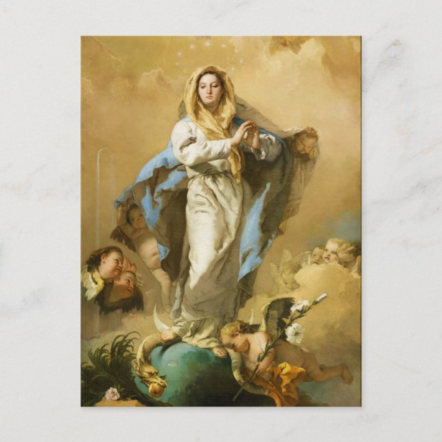 Carte Postale L'Immaculée Conception par Giovanni B. Tiepolo (Devant)