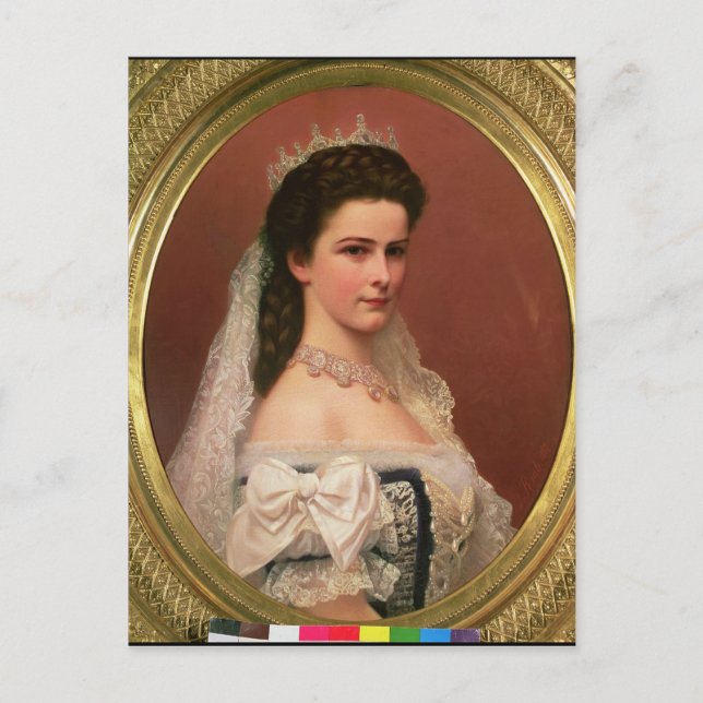 Carte Postale L'impératrice Elizabeth de Bavière en hongrois (Devant)