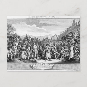 Carte Postale L'inactivité de la Prentice exécutée à Tyburn