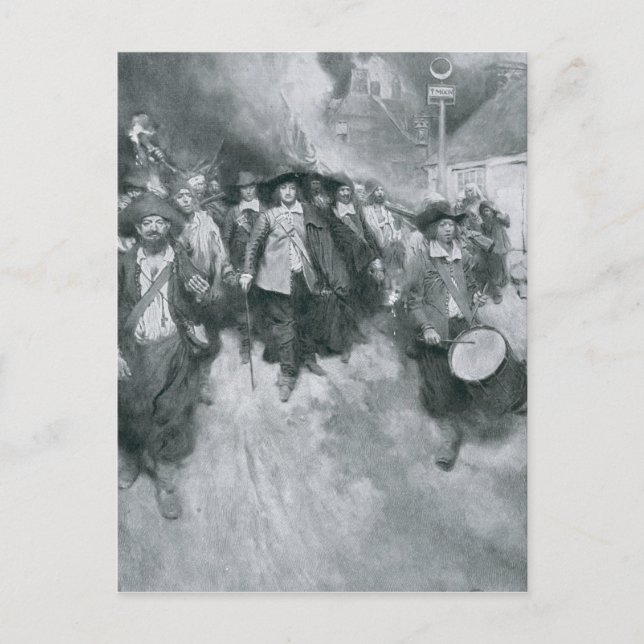 Carte Postale L'incendie de Jamestown (Devant)
