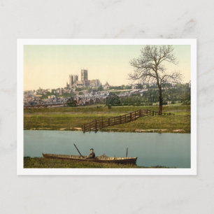 Carte Postale Lincoln City View, Lincolnshire, Angleterre