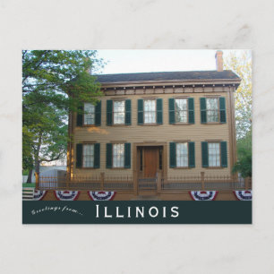 Carte Postale Lincoln Home Springfield Illinois