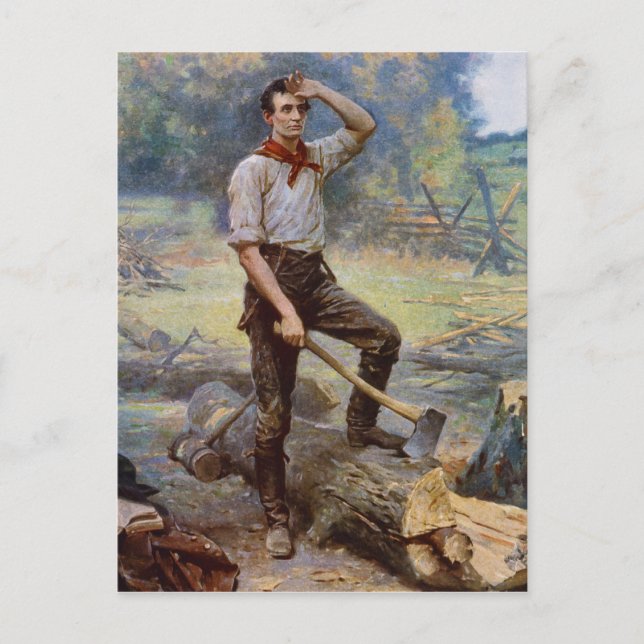 Carte Postale Lincoln le scinteur ferroviaire par Jean L. Gerome (Devant)