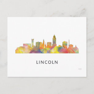 CARTE POSTALE LINCOLN, NEBRASKA SKYLINE WB1