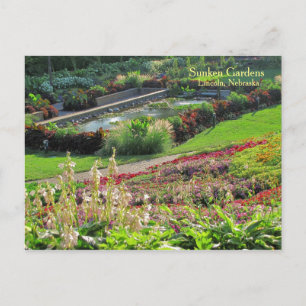 Carte Postale Lincoln, Nebraska Sunken Gardens #223