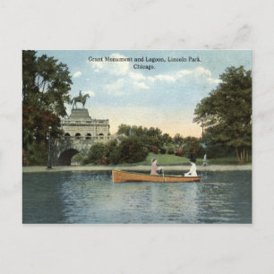 Carte Postale Lincoln Park, Chicago 1915 Vintage