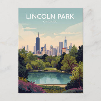 Carte Postale Lincoln Park : oasis vert de Chicago