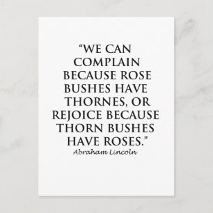 Carte Postale Lincoln : sur Thornes et Rose (Clear)