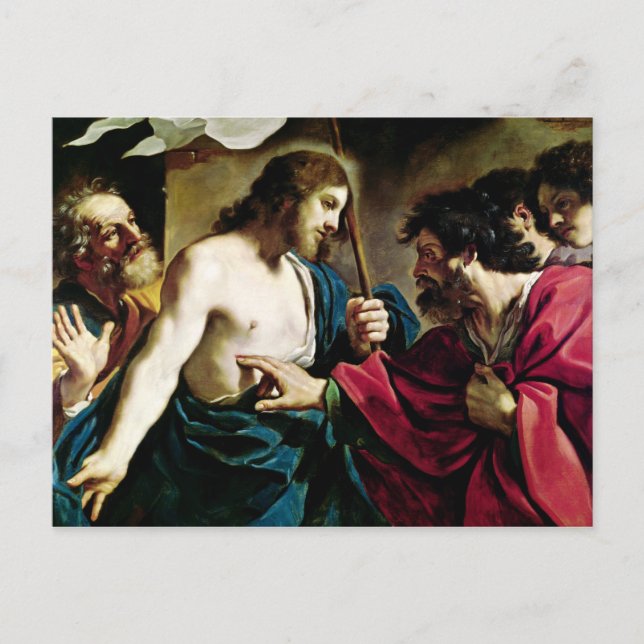 Carte Postale L'incrédulité de St Thomas (Devant)