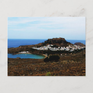 Carte Postale Lindos, Rhodes, Grèce