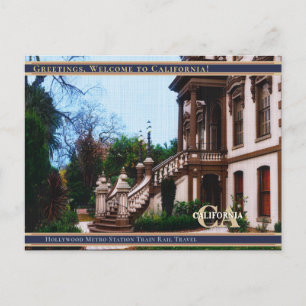 Carte Postale linen-Leland Stanford Mansion Sacramento Calif
