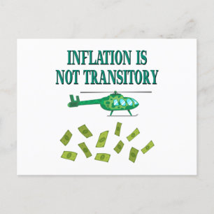 Carte Postale L'inflation n'est pas transitoire