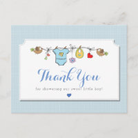 Linge de bébé bleu | Merci