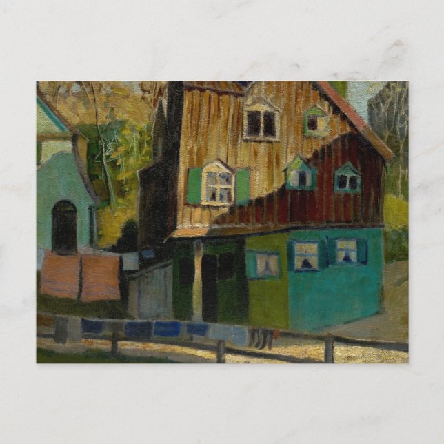 Carte Postale Linge rouge par Grant Wood (Devant)